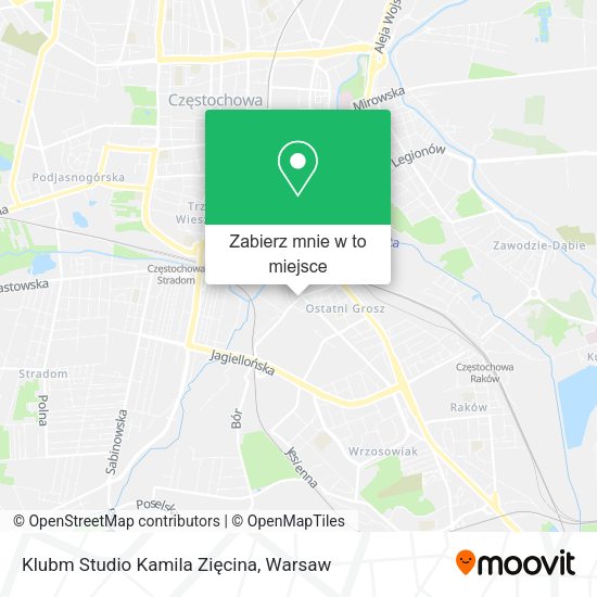 Mapa Klubm Studio Kamila Zięcina