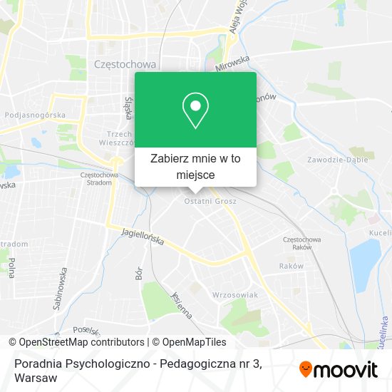 Mapa Poradnia Psychologiczno - Pedagogiczna nr 3