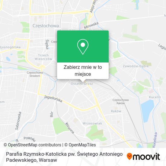 Mapa Parafia Rzymsko-Katolicka pw. Świętego Antoniego Padewskiego