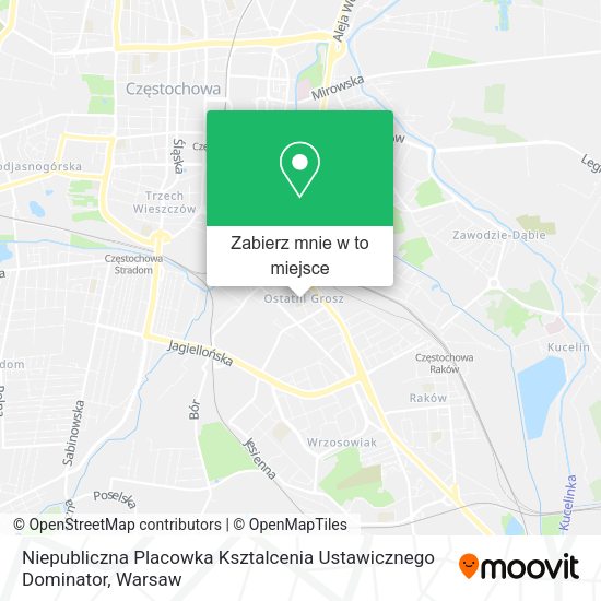 Mapa Niepubliczna Placowka Ksztalcenia Ustawicznego Dominator