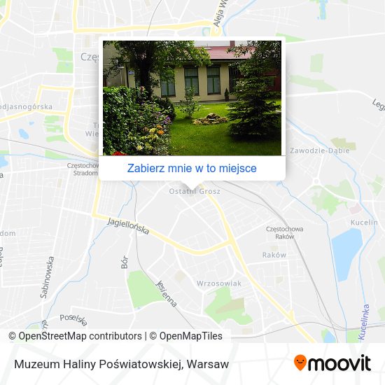 Mapa Muzeum Haliny Poświatowskiej