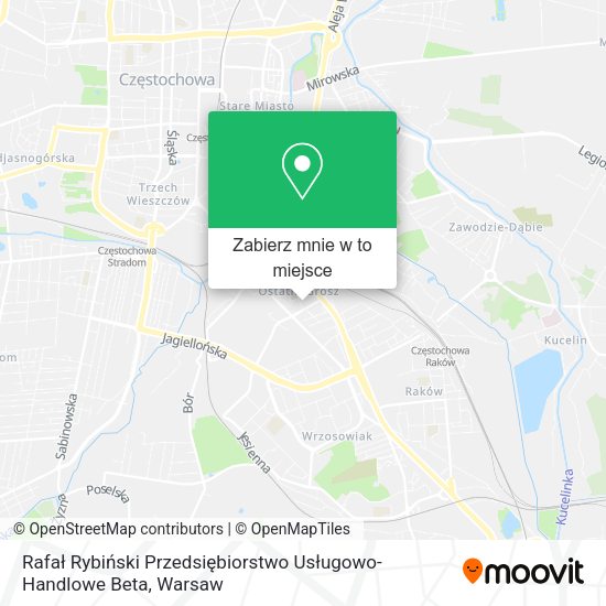 Mapa Rafał Rybiński Przedsiębiorstwo Usługowo- Handlowe Beta