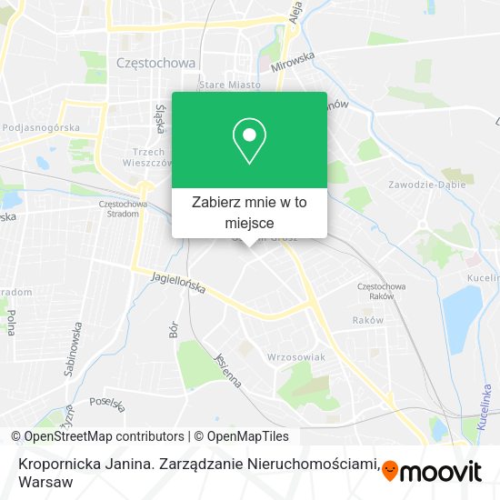 Mapa Kropornicka Janina. Zarządzanie Nieruchomościami