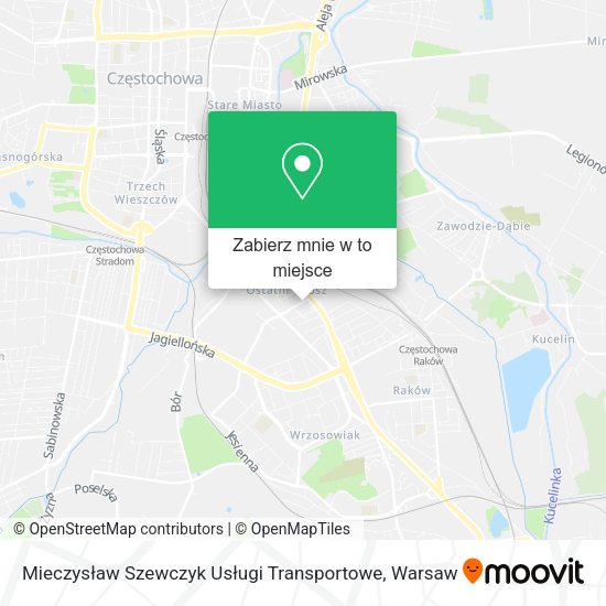 Mapa Mieczysław Szewczyk Usługi Transportowe