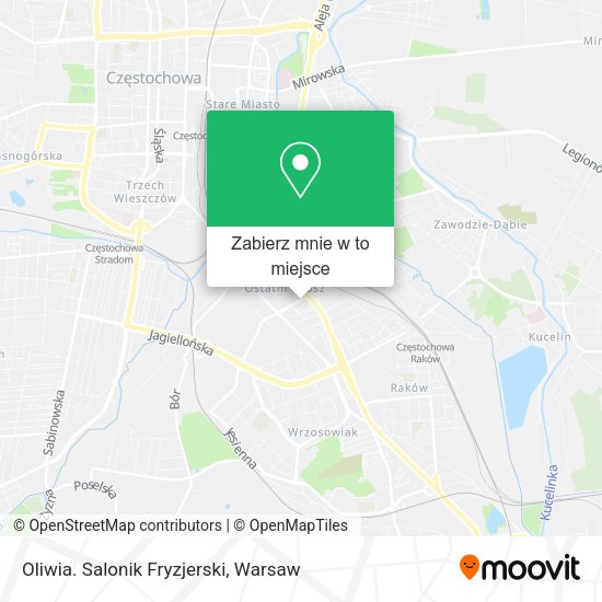 Mapa Oliwia. Salonik Fryzjerski