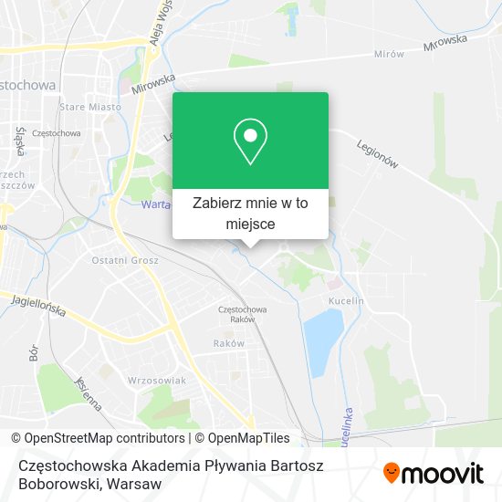 Mapa Częstochowska Akademia Pływania Bartosz Boborowski