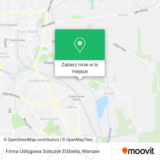 Mapa Firma Usługowa Sobczyk Elżbieta