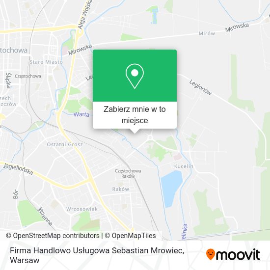 Mapa Firma Handlowo Usługowa Sebastian Mrowiec