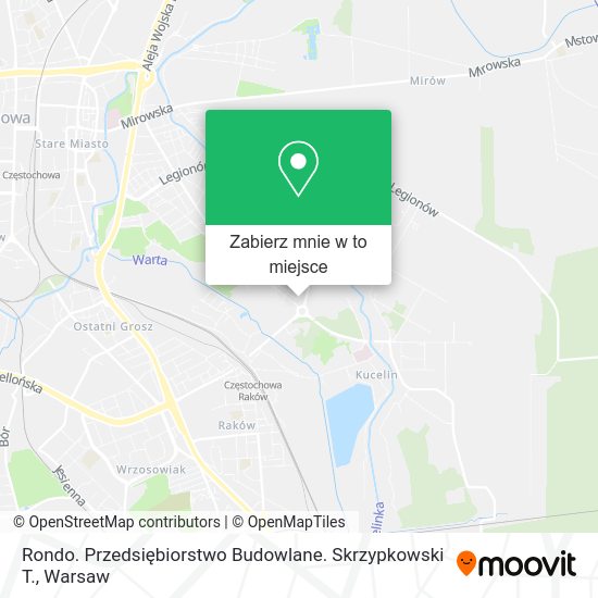 Mapa Rondo. Przedsiębiorstwo Budowlane. Skrzypkowski T.