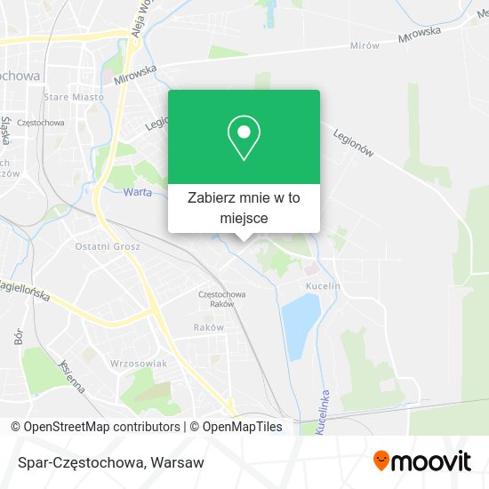 Mapa Spar-Częstochowa