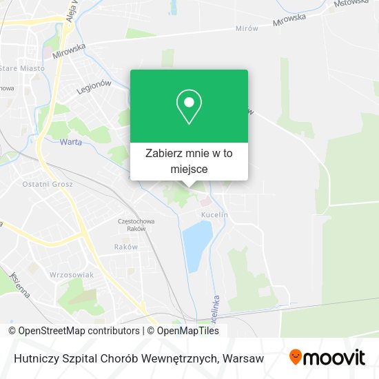 Mapa Hutniczy Szpital Chorób Wewnętrznych