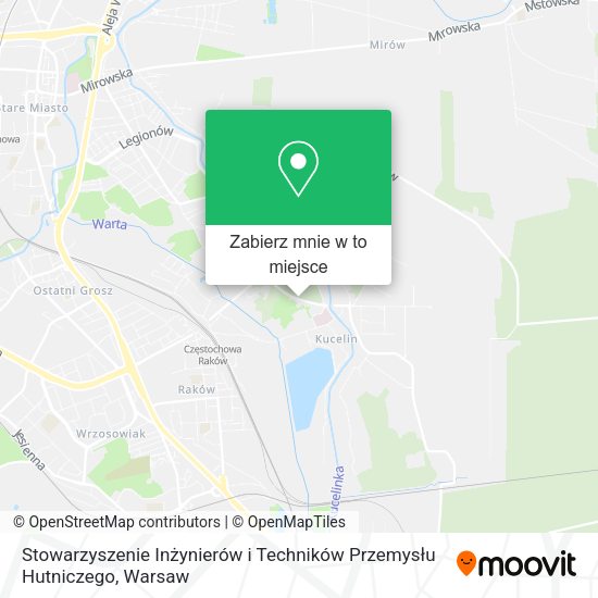 Mapa Stowarzyszenie Inżynierów i Techników Przemysłu Hutniczego