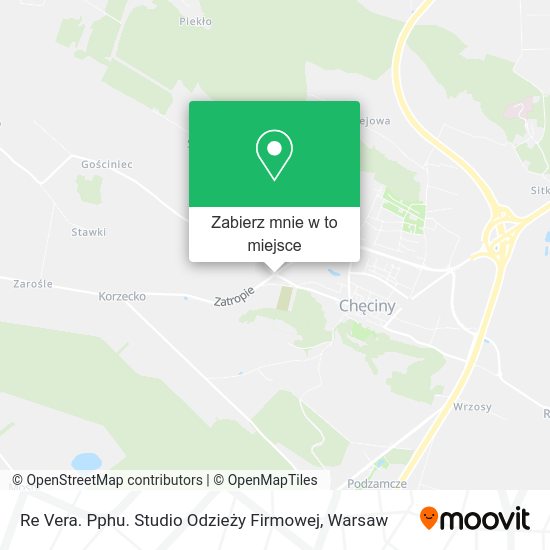 Mapa Re Vera. Pphu. Studio Odzieży Firmowej