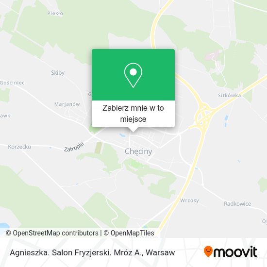 Mapa Agnieszka. Salon Fryzjerski. Mróz A.