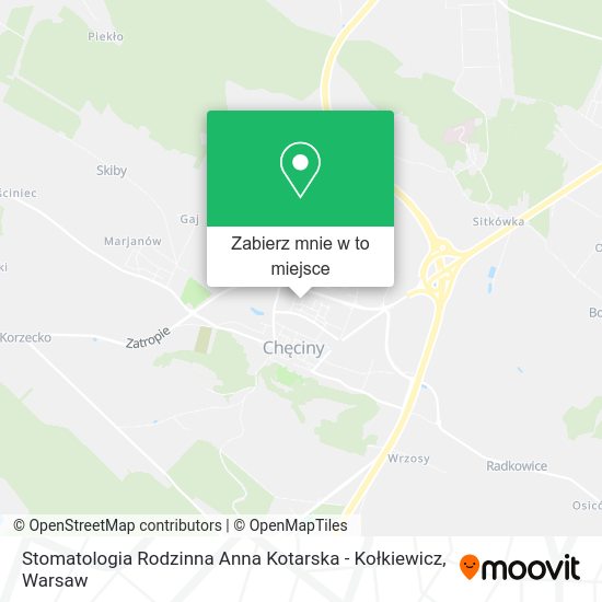 Mapa Stomatologia Rodzinna Anna Kotarska - Kołkiewicz