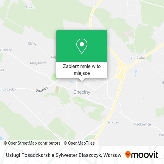 Mapa Usługi Posadzkarskie Sylwester Błaszczyk