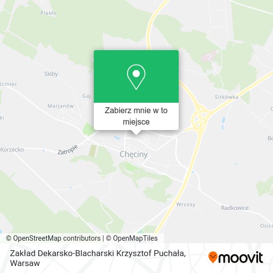 Mapa Zakład Dekarsko-Blacharski Krzysztof Puchała