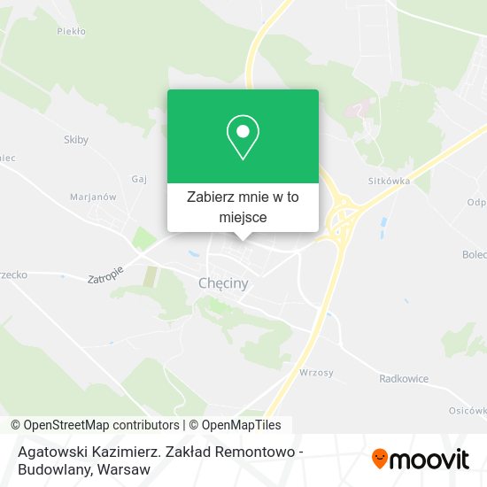 Mapa Agatowski Kazimierz. Zakład Remontowo - Budowlany