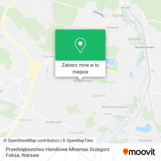 Mapa Przedsiębiorstwo Handlowe Miramax Grzegorz Foksa