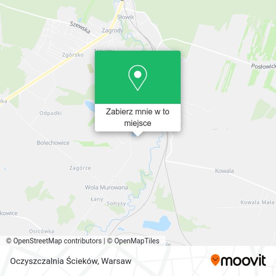 Mapa Oczyszczalnia Ścieków