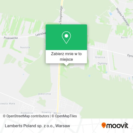 Mapa Lamberts Poland sp. z o.o.