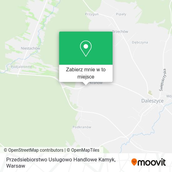 Mapa Przedsiebiorstwo Uslugowo Handlowe Kamyk