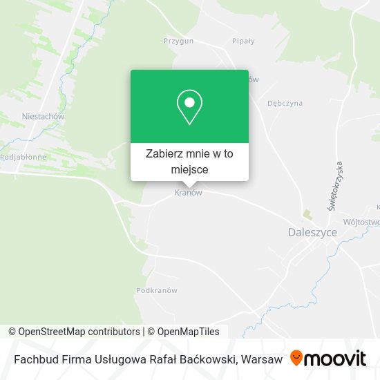 Mapa Fachbud Firma Usługowa Rafał Baćkowski