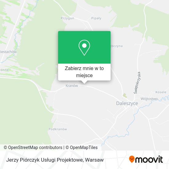 Mapa Jerzy Piórczyk Usługi Projektowe