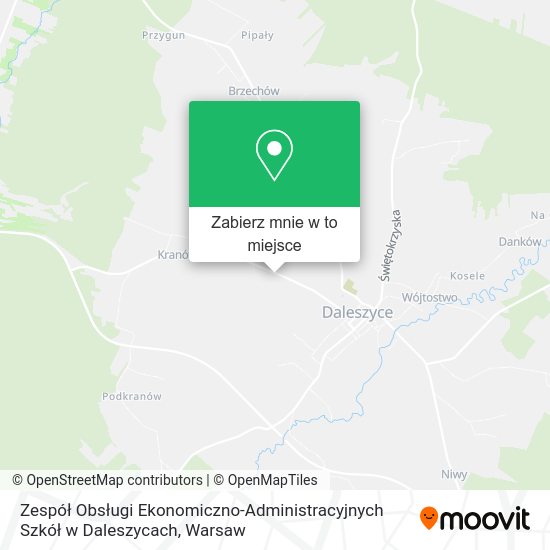 Mapa Zespół Obsługi Ekonomiczno-Administracyjnych Szkół w Daleszycach