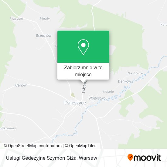 Mapa Usługi Gedezyjne Szymon Giża