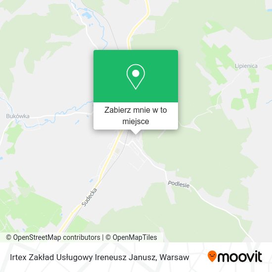 Mapa Irtex Zakład Usługowy Ireneusz Janusz