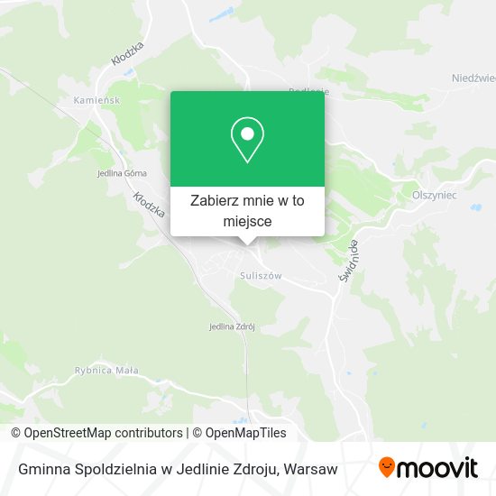 Mapa Gminna Spoldzielnia w Jedlinie Zdroju