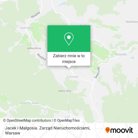 Mapa Jacek i Małgosia. Zarząd Nieruchomościami