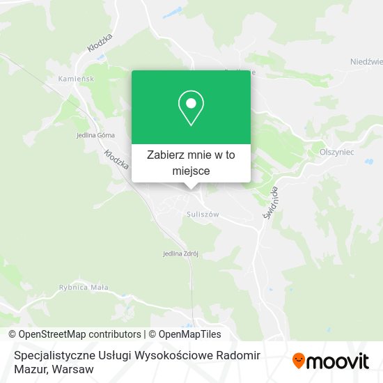 Mapa Specjalistyczne Usługi Wysokościowe Radomir Mazur