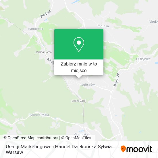 Mapa Usługi Marketingowe i Handel Dziekońska Sylwia