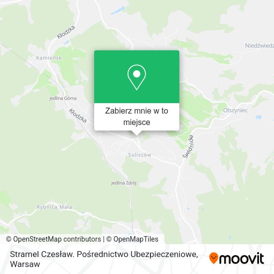 Mapa Stramel Czesław. Pośrednictwo Ubezpieczeniowe