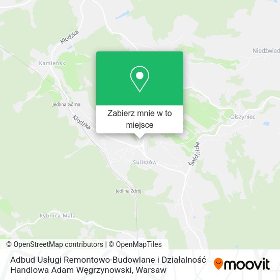 Mapa Adbud Usługi Remontowo-Budowlane i Działalność Handlowa Adam Węgrzynowski