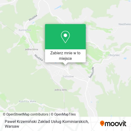 Mapa Paweł Krzemiński Zakład Usług Kominiarskich