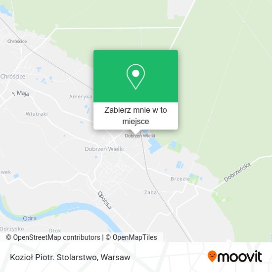 Mapa Kozioł Piotr. Stolarstwo