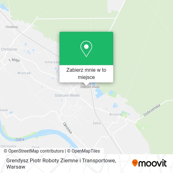 Mapa Grendysz Piotr Roboty Ziemne i Transportowe