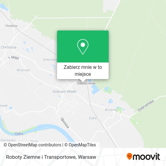 Mapa Roboty Ziemne i Transportowe