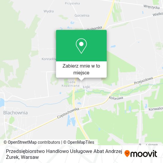 Mapa Przedsiębiorstwo Handlowo Usługowe Abat Andrzej Żurek
