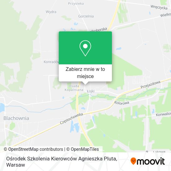 Mapa Ośrodek Szkolenia Kierowców Agnieszka Pluta