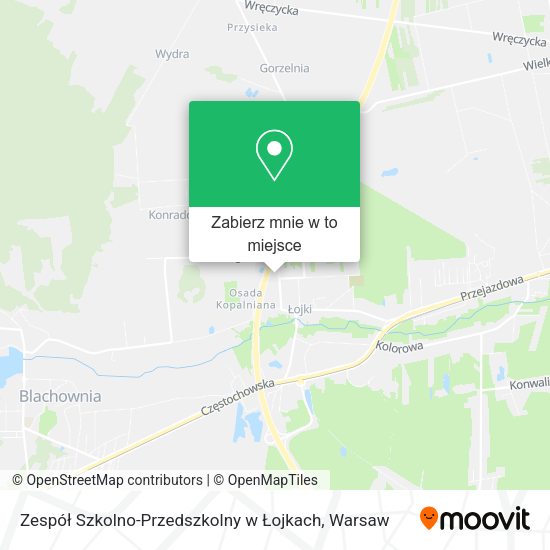 Mapa Zespół Szkolno-Przedszkolny w Łojkach