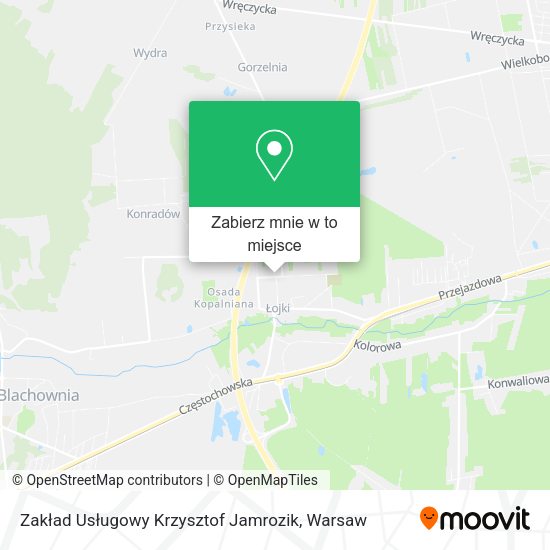 Mapa Zakład Usługowy Krzysztof Jamrozik