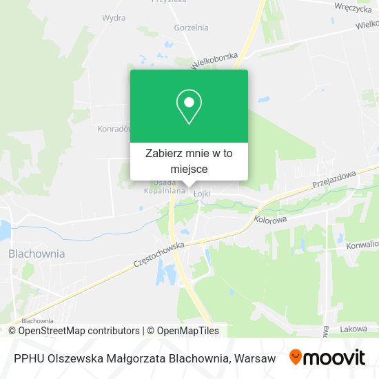 Mapa PPHU Olszewska Małgorzata Blachownia