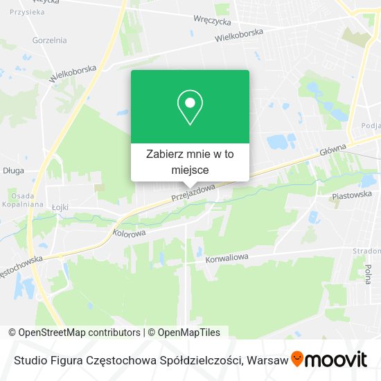 Mapa Studio Figura Częstochowa Spółdzielczości