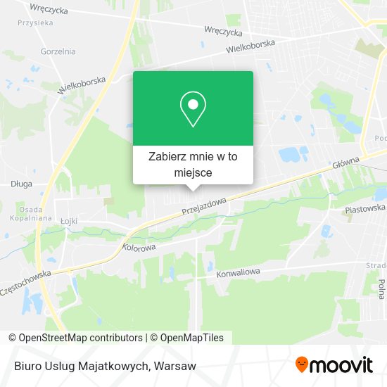 Mapa Biuro Uslug Majatkowych