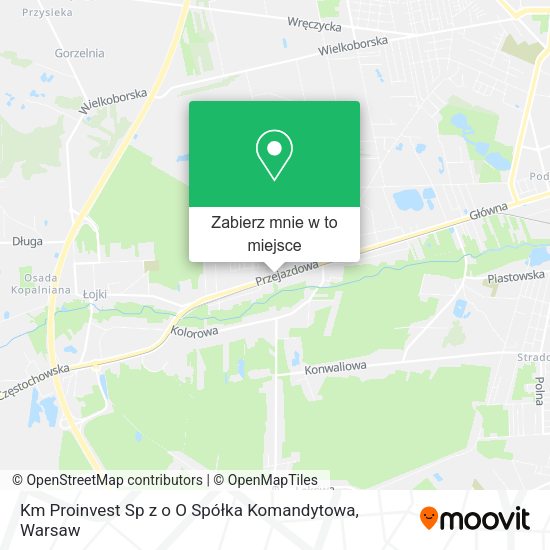 Mapa Km Proinvest Sp z o O Spółka Komandytowa