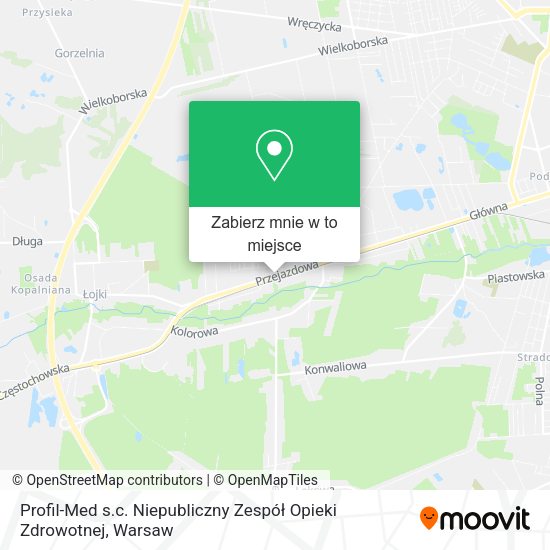 Mapa Profil-Med s.c. Niepubliczny Zespół Opieki Zdrowotnej